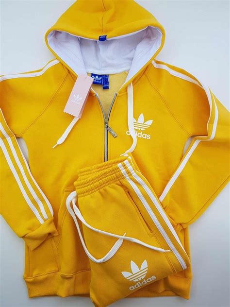 conjunto adidas amarillo|adidas conjuntos.